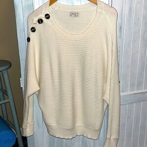 Beige Dolan Sleeve Sweater Size Large